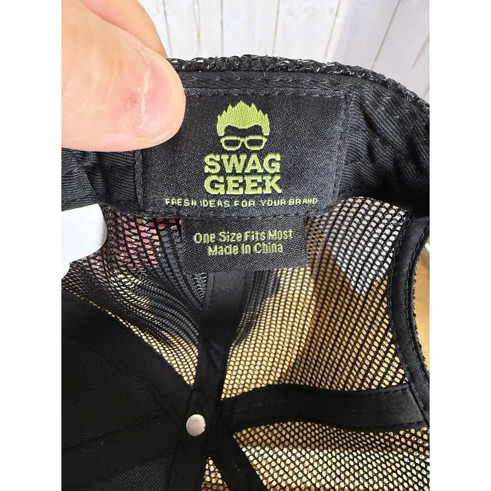 Swag Geek Brand Trucker‎ Hat Mesh Back SnapBack Adjustable Green Black New